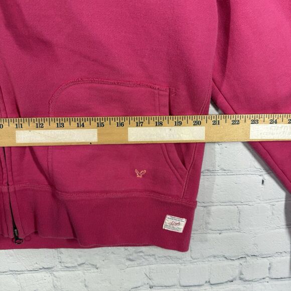 Vintage Y2K Athletic Hoodie Women XL Fuchsia Embroidered Floral Full Zip Jacket - Picture 10 of 16
